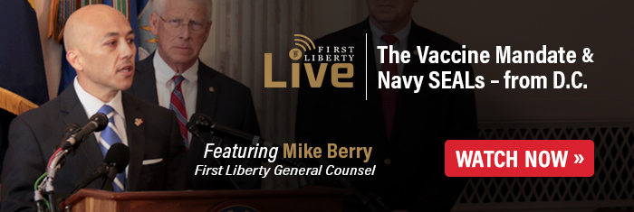 Watch Mike in DC | First Liberty Live!