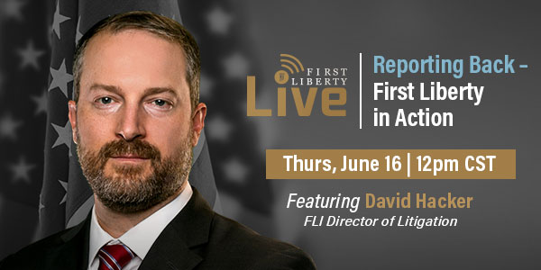 First Liberty Live! | David Hacker